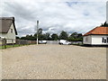 TM0178 : The White Horse Public House car park by Geographer