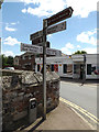 TL9979 : Roadsign on the B1111 High Street by Geographer