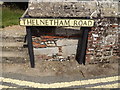 TL9979 : Thelnetham Road sign by Geographer