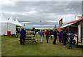 SU1574 : Barbury Castle Horse Trials: trade stands and marquees by Jonathan Hutchins