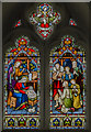 TF8044 : Stained glass window, St Mary's church, Burnham Deepdale by Julian P Guffogg