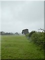 SJ8342 : Butterton: field path near church by Jonathan Hutchins