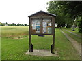 TL9978 : St.Mary's Church Notice Board by Geographer