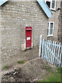 TL9780 : Post Office Cottages Victorian Postbox by Geographer