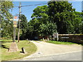 TM0174 : Church Green Lane & Wattisfield Village sign by Geographer