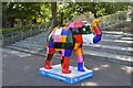 SK3387 : Herd of Sheffield:  Elmer the Patchwork Elephant by Andrew Tryon