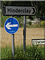 TM0175 : Roadsigns on Townhouse Lane by Geographer