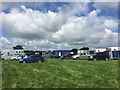 SJ7448 : Betley Show: horse lorry park by Jonathan Hutchins