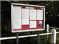 TL9875 : Hepworth Village Notice Board by Geographer