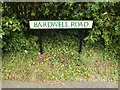 TL9673 : Bardwell Road sign by Geographer