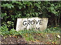 TM3072 : Grove Farm sign by Geographer