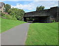 SO2701 : Path under an Osborne Road bridge, Pontnewynydd by Jaggery