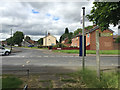 SP3582 : Bus stop on Almond Tree Avenue, Hall Green, north Coventry by Robin Stott