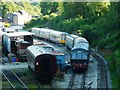 SK2854 : The west side of the yard, Wirksworth Station by Christine Johnstone