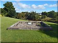 NS3878 : Burial plot beside Renton Trinity Church by Lairich Rig