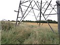 TR3156 : Electricity transmission pylon on path to Foxborough Hill by Hugh Craddock