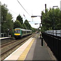 SP0482 : London Midland train leaves platform 2 at Selly Oak station, Birmingham by Jaggery