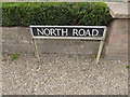 TM1193 : North Road sign by Geographer