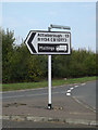 TM1886 : Roadsign on the B1134 Station Road by Geographer