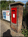 TM0595 : Station Road George VI Postbox by Geographer