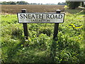 TM1589 : Sneath Road sign by Geographer