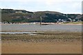 SH7679 : A navigation light in Conwy Estuary by Steve Daniels