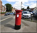 SJ8892 : Victorian Postbox at Heaton Chapel by Gerald England