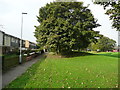 SE3034 : Path at rear of Oatland Gardens, Leeds by Humphrey Bolton