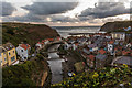 NZ7818 : Sunrise at Staithes by Oliver Mills