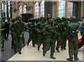 NS5865 : Toy soldiers at Glasgow Central railway station by Mary Nugent