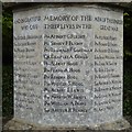 SO8406 : Names on Whiteshill war memorial by Philip Halling