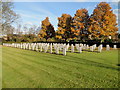 TL4859 : Second World War Graves at Cambridge City cemetery by Adrian S Pye