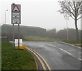 SO2702 : Humps warning sign facing Glen View Road, Trevethin by Jaggery