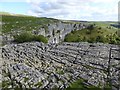 SD8964 : Limestone pavement above Malham Cove by David Smith