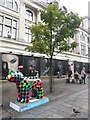 NZ2464 : Great North Snowdog Hound's Tooth, Northumberland Street, Newcastle upon Tyne by Graham Robson