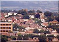 ST3087 : View towards Newport Cathedral (St Woolos) by Robin Drayton