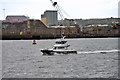 SJ3294 : Bootle Docks, Offshore Windfarm Support Vessel Passing the Canada Buoy by David Dixon