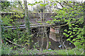 SP3576 : Willenhall Bridge and pipes cross the River Sowe, Willenhall, southeast Coventry by Robin Stott