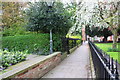 SK7953 : Footpath through St Mary's Church churchyard by Roger Templeman