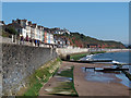 SX9677 : Dawlish sea wall with new raised section by Stephen Craven