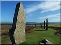 HY2913 : Ring of Brodgar - southern section of the ring by Rob Farrow