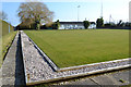 SX9677 : Bowling green and pavilion, Marina Bowling Club, Sandy Lane, north Dawlish by Robin Stott