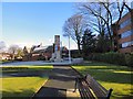 SD8510 : Heywood War Memorial from the side by Gerald England