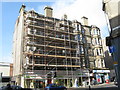 NT2471 : Scaffolded tenement in Morningside by M J Richardson