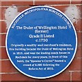 SD8913 : Blue Plaque: Duke of Wellington Hotel by Gerald England