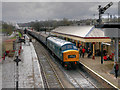 SD7916 : Peak Class Locomotive at Ramsbottom by David Dixon