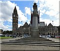 SD8913 : Rochdale War Memorial and Town Hall by Gerald England