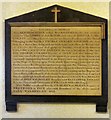 SD5805 : Memorial in the Walmesley Chapel by Gerald England