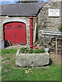 SH4384 : Old water pump at Llwydiarth Esgob Farm, Llanerchymedd by John S Turner