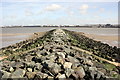 SJ3291 : Egremont Breakwater by Jeff Buck